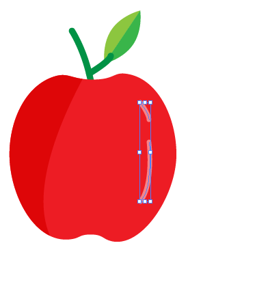 AI怎么绘制红苹果图案