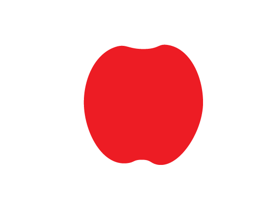 AI怎么绘制红苹果图案