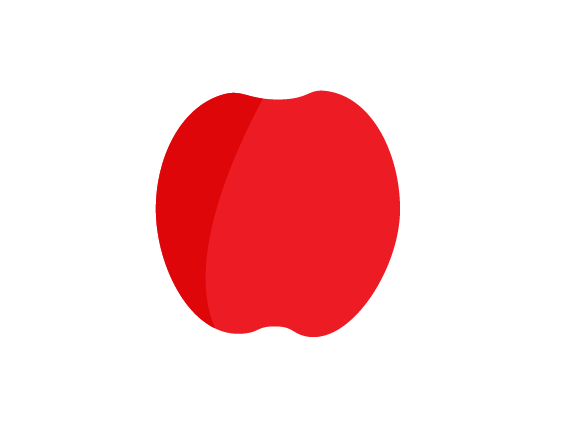 AI怎么绘制红苹果图案