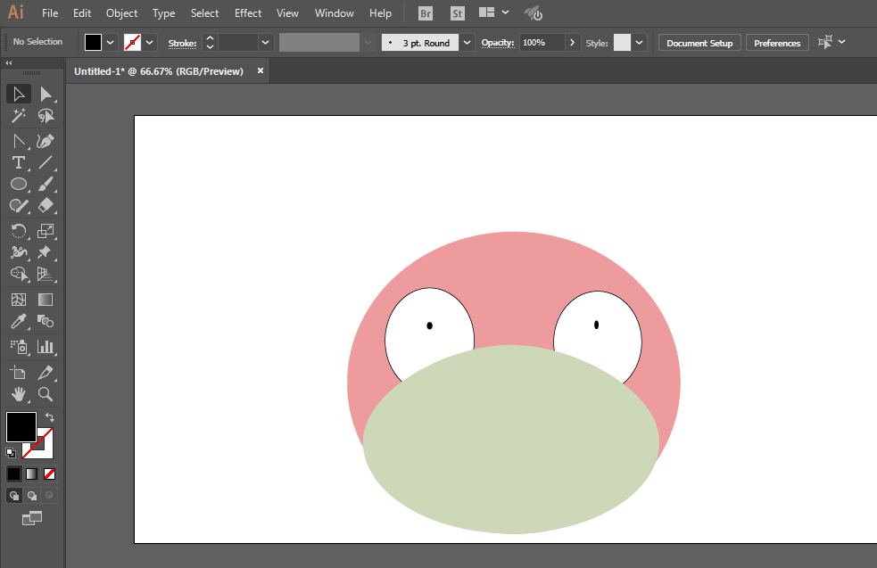 ai怎么画呆呆兽的角色