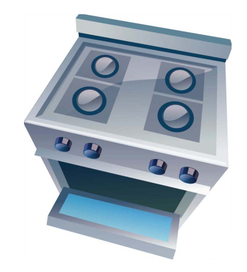 ai怎么画煤气灶效果图片