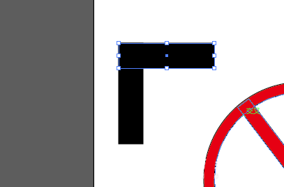 AI绘制禁止向右的图标
