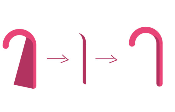 ai绘制拐杖图标的方法