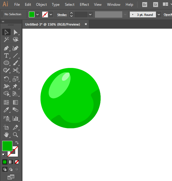 ai怎么绘制青葡萄？