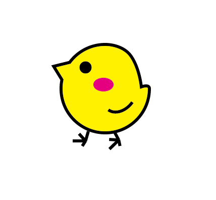 ai怎么绘制黄色小鸡？