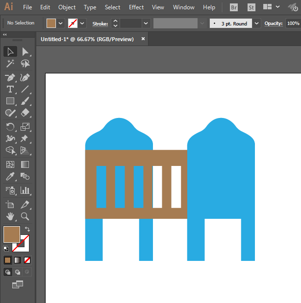 ai婴儿床简单画法