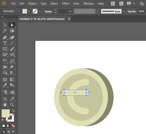 ai怎么画欧元标识？