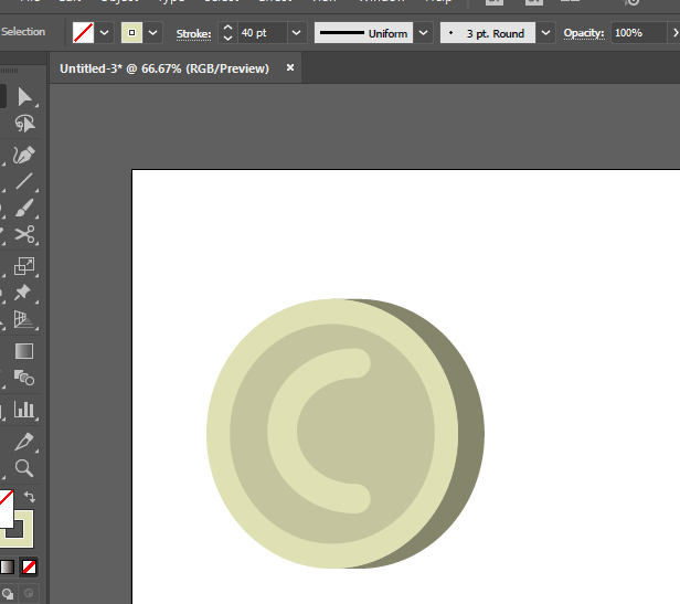 ai怎么画欧元标识？