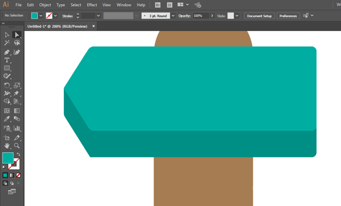 ai怎么画方向牌标识?