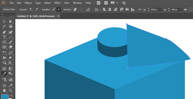 ai绘制乐高积木的方法