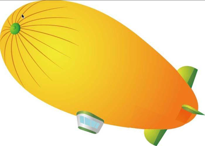 ai飞艇图标怎么绘制？