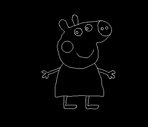 cad怎么画小猪佩奇