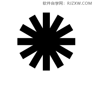 ai怎么用旋转复制制作齿轮