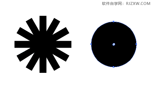 ai怎么用旋转复制制作齿轮