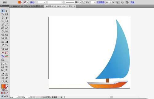 帆船乘风破浪儿童画怎么用AI设计出来