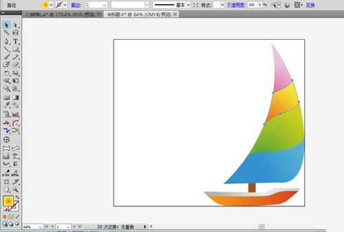 帆船乘风破浪儿童画怎么用AI设计出来