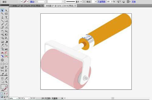 滚筒刷图案怎么用AI软件绘制出来