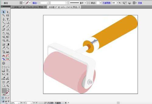 滚筒刷图案怎么用AI软件绘制出来