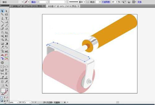 滚筒刷图案怎么用AI软件绘制出来