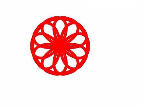 窗花剪纸效果怎么用AI软件绘制