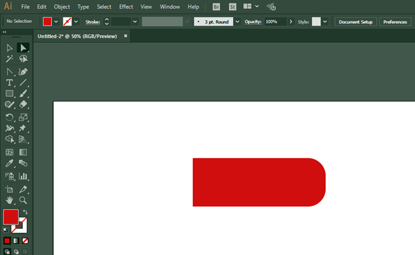 火腿肠简笔画怎么用AI软件设计出来