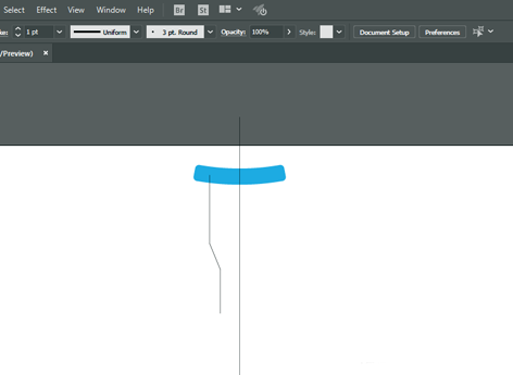 拐杖logo图标怎么使用AI设计出来