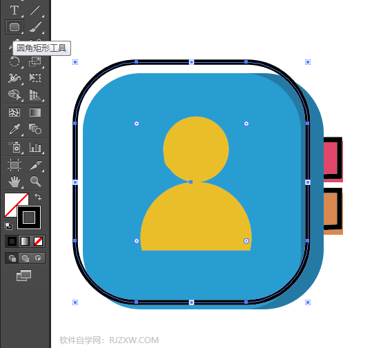 通讯录简笔画怎么用AI软件设计