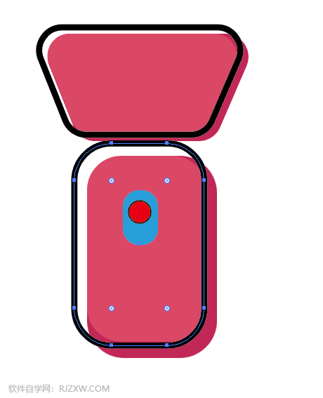 手电筒简笔画怎么用AI软件设计