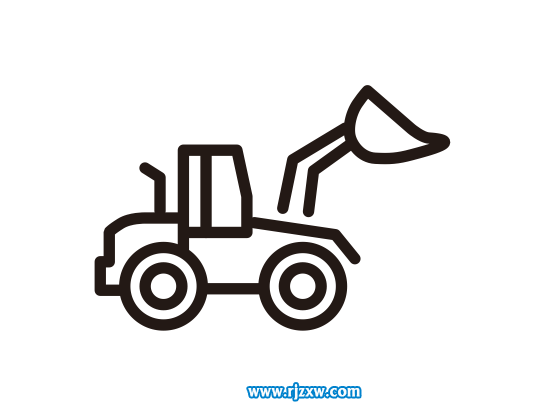 叉车简笔画怎么用Coreldraw软件绘制？