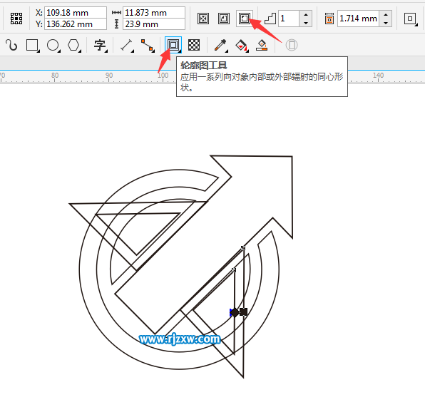 Coreldraw软件的修剪技巧介绍