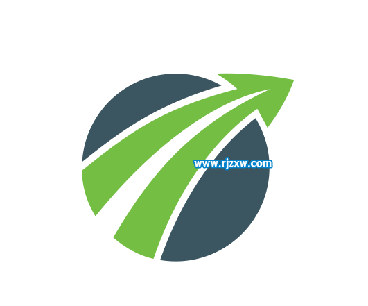 Coreldraw软件绘制圆与箭头组合的LOGO