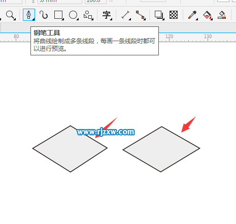 怎么用CDR绘制立体正方形