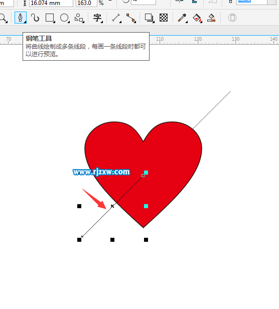 一箭穿心怎么用CDR绘制