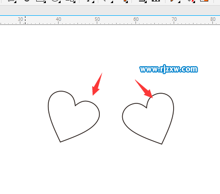 CDR绘制樱桃心简笔画教程