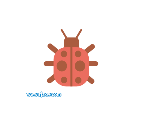 利用CDR矩形工具绘制昆虫简笔画