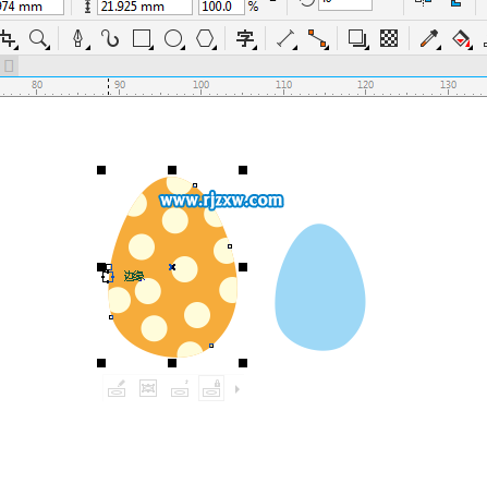 用CDR绘制彩蛋简笔画的方法