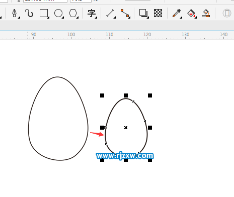 用CDR绘制彩蛋简笔画的方法