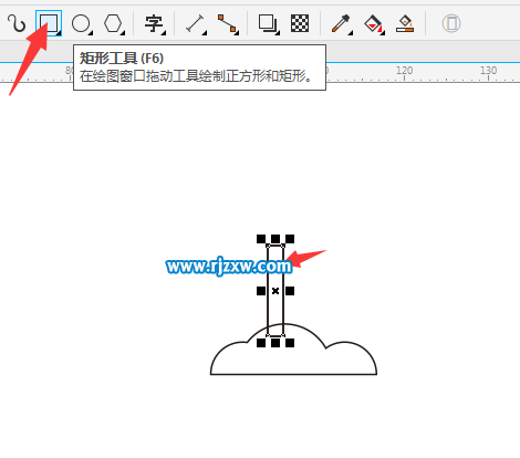 CDR制作小草简笔画的方法
