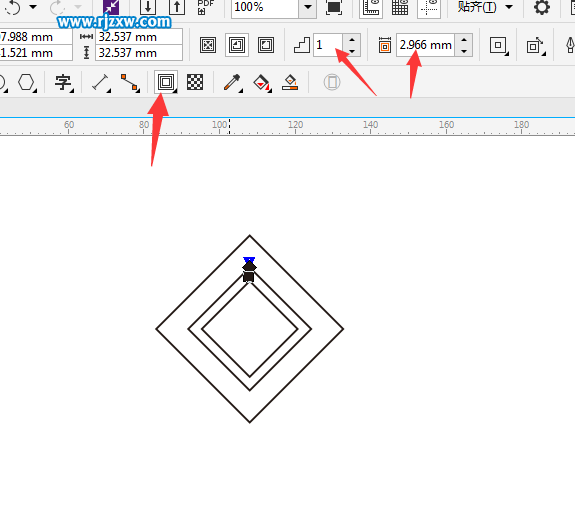 利用CDR偏移路径设计LOGO