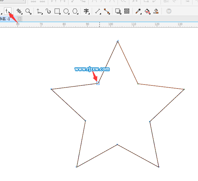 利用CDR多边形设计五角星主题标志