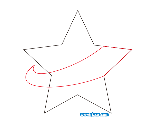 利用CDR多边形设计五角星主题标志