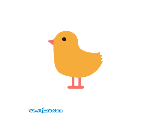 CDR设计小鸡简笔画教程