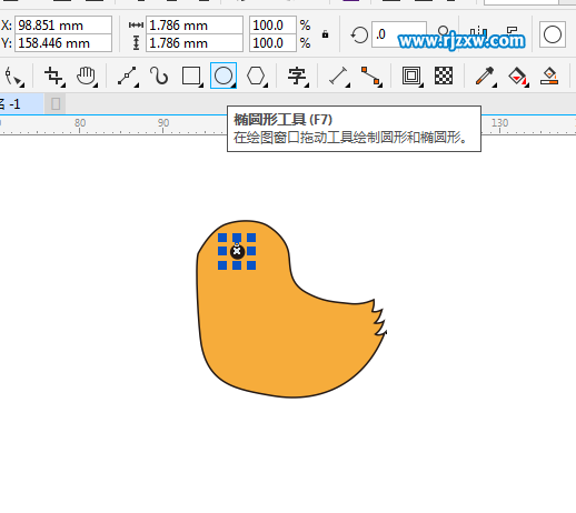 CDR设计小鸡简笔画教程