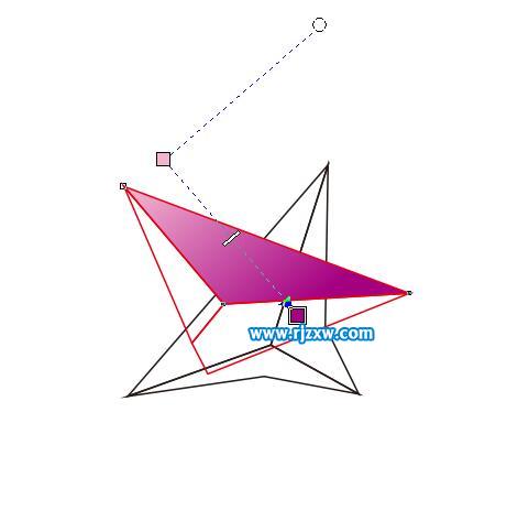 CDR怎么三角立体图形