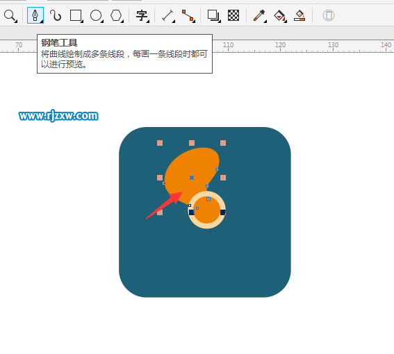 螺旋桨船的图案绘制