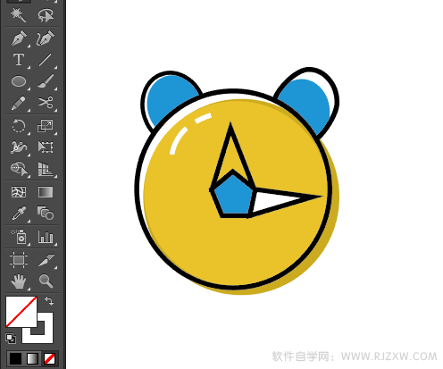 时针APP简易图标怎么设计