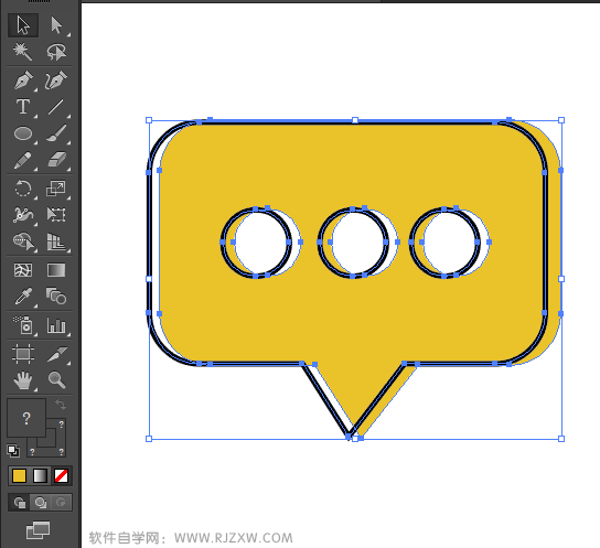 卡通简易APP信息图标怎么用AI设计