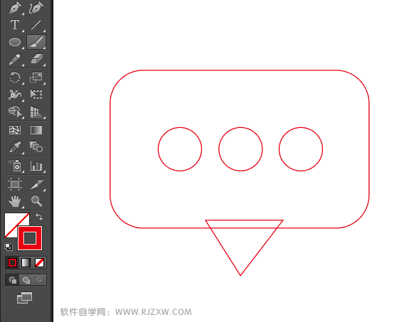 卡通简易APP信息图标怎么用AI设计