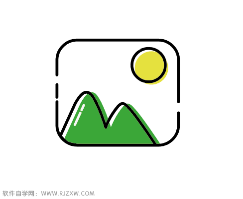 可爱卡通的照片APP图标怎么用AI设计