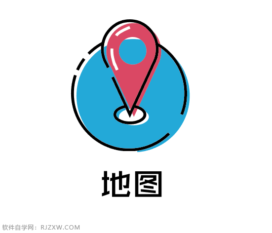 卡通地图图标用AI制作的方法